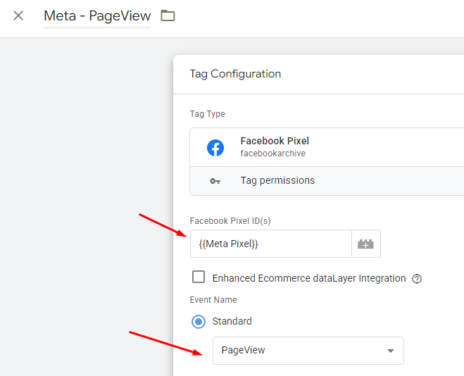 Meta Pixel PageView setup